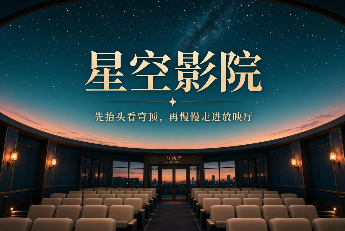 星空影院穹顶观影主题画面